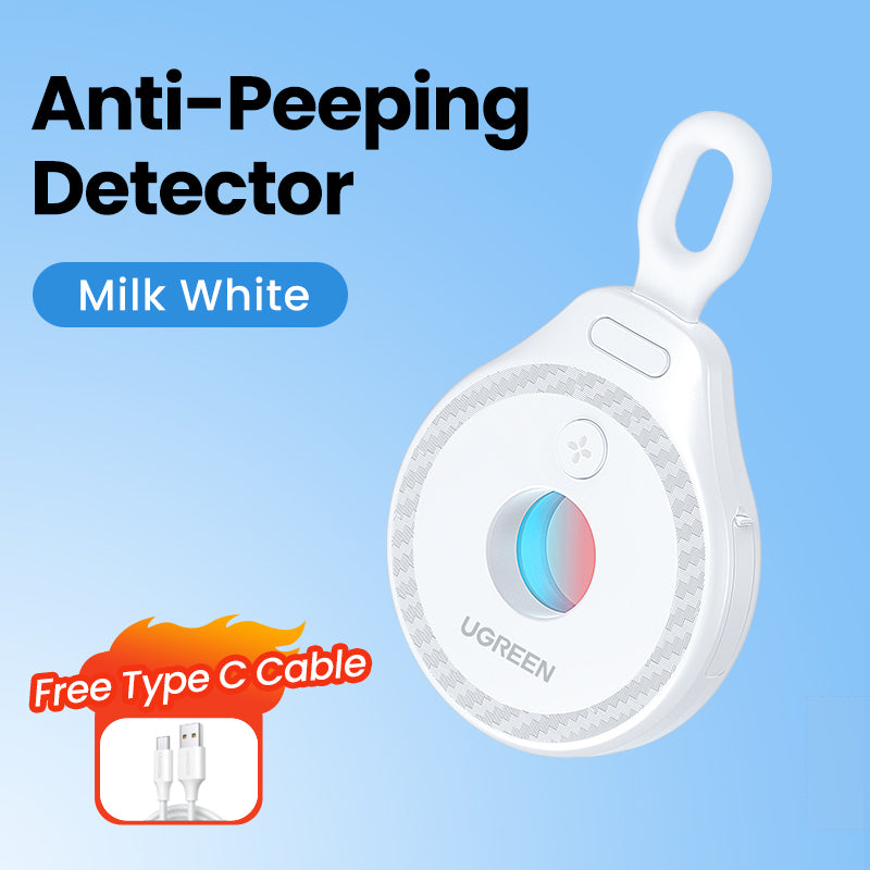 UGREEN Mini Anti-Peeping Camera Detector Hidden Camera Durable and long-lasting Portable Pinhole Hidden Lens Detect Gadget Effective hidden lens detection With USB Cable For Travel Hotel Locker Room Toilet