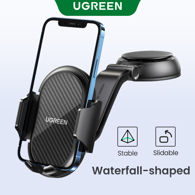 UGREEN Phone Holder for Car Windscreen Mobile Dashboard Mount Gravity Suction Cup Sticky Cradle Long Arm Clamp for iPhone , Samsung Galaxy S22 ,Huawei , Xiaomi, Oneplus