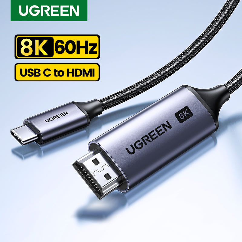 UGREEN 90451 USB C to HDMI Cable 8K 60HZ USB Type C Thunderbolt 3 HDMI Adapter Braided Cord