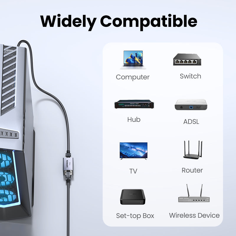 UGREEN Network Connector RJ45 10Gbps Extend Network Signal For Eterna Cable Cat8 7 6A 6 5E