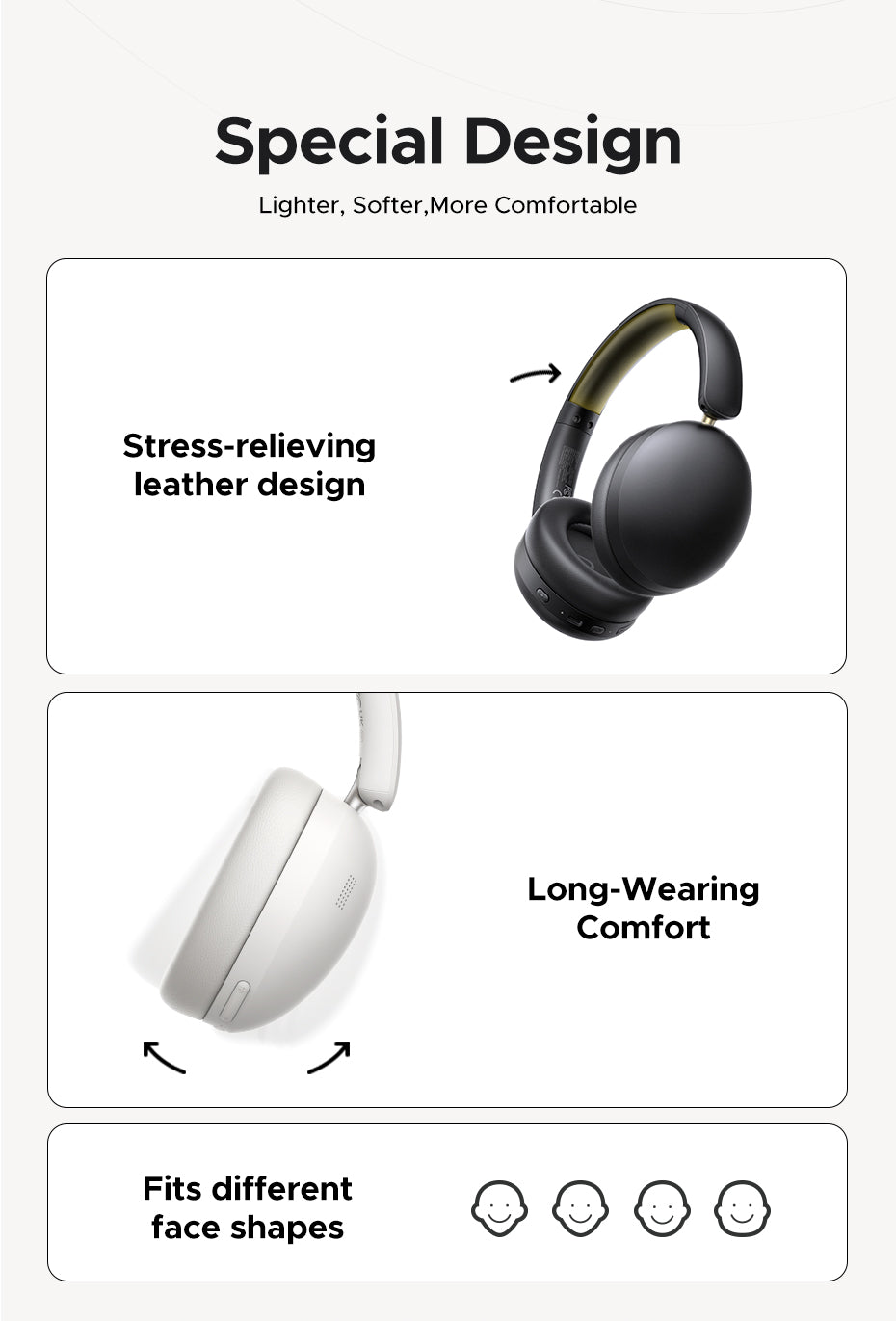 UGREEN HP205 Hi-Res Hitune Studio Max2 ANC Wireless Bluetooth 5.4 Earphones Over The Ear Noise Cancelling Headphone