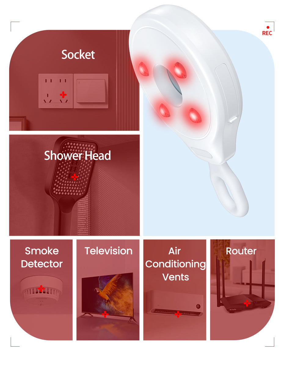 UGREEN Mini Anti-Peeping Camera Detector Hidden Camera Durable and long-lasting Portable Pinhole Hidden Lens Detect Gadget Effective hidden lens detection With USB Cable For Travel Hotel Locker Room Toilet