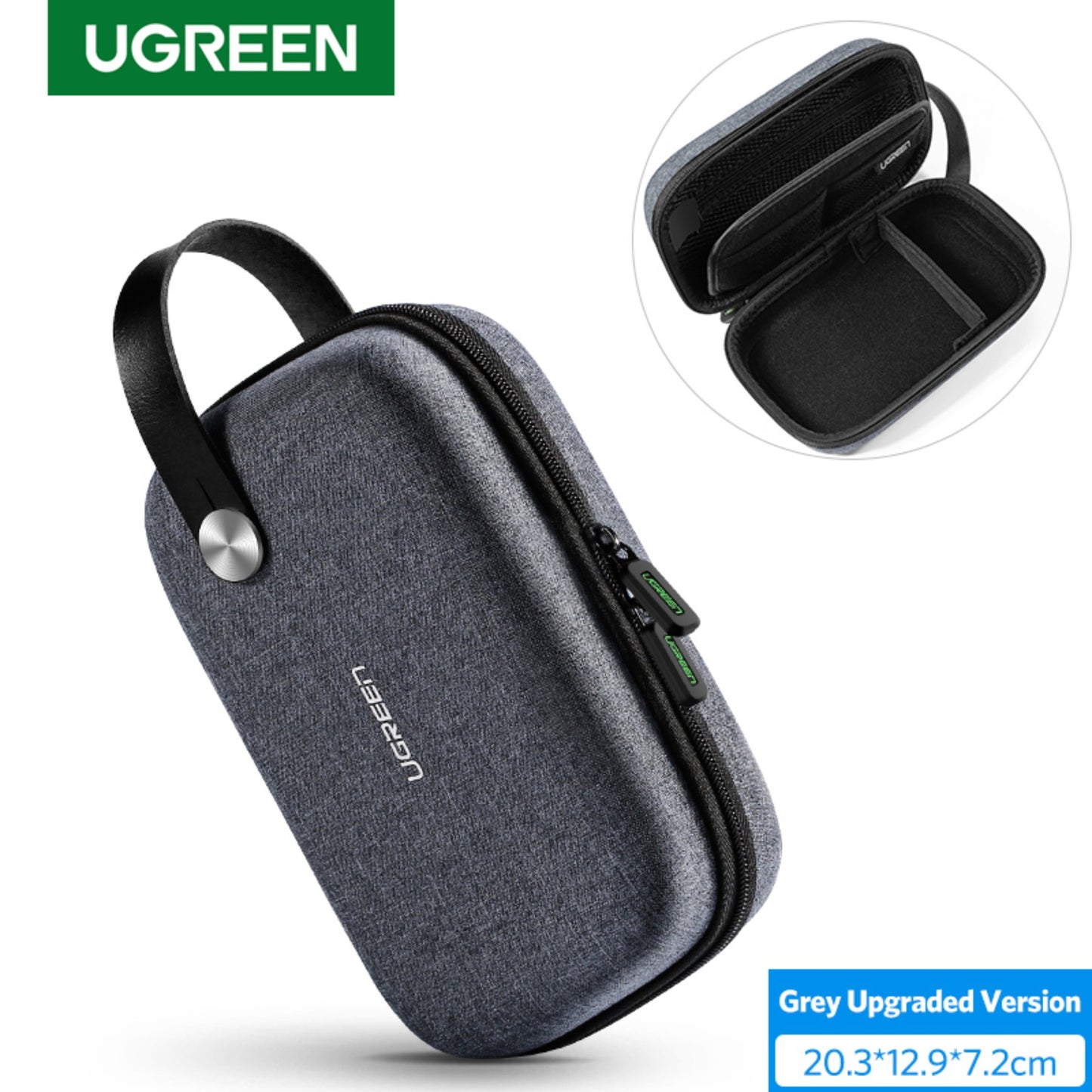 UGREEN 50903 Multi-function Travel Case Gadget Bag Waterproof Accessories Organiser Case Travel Storage Bag Grey
