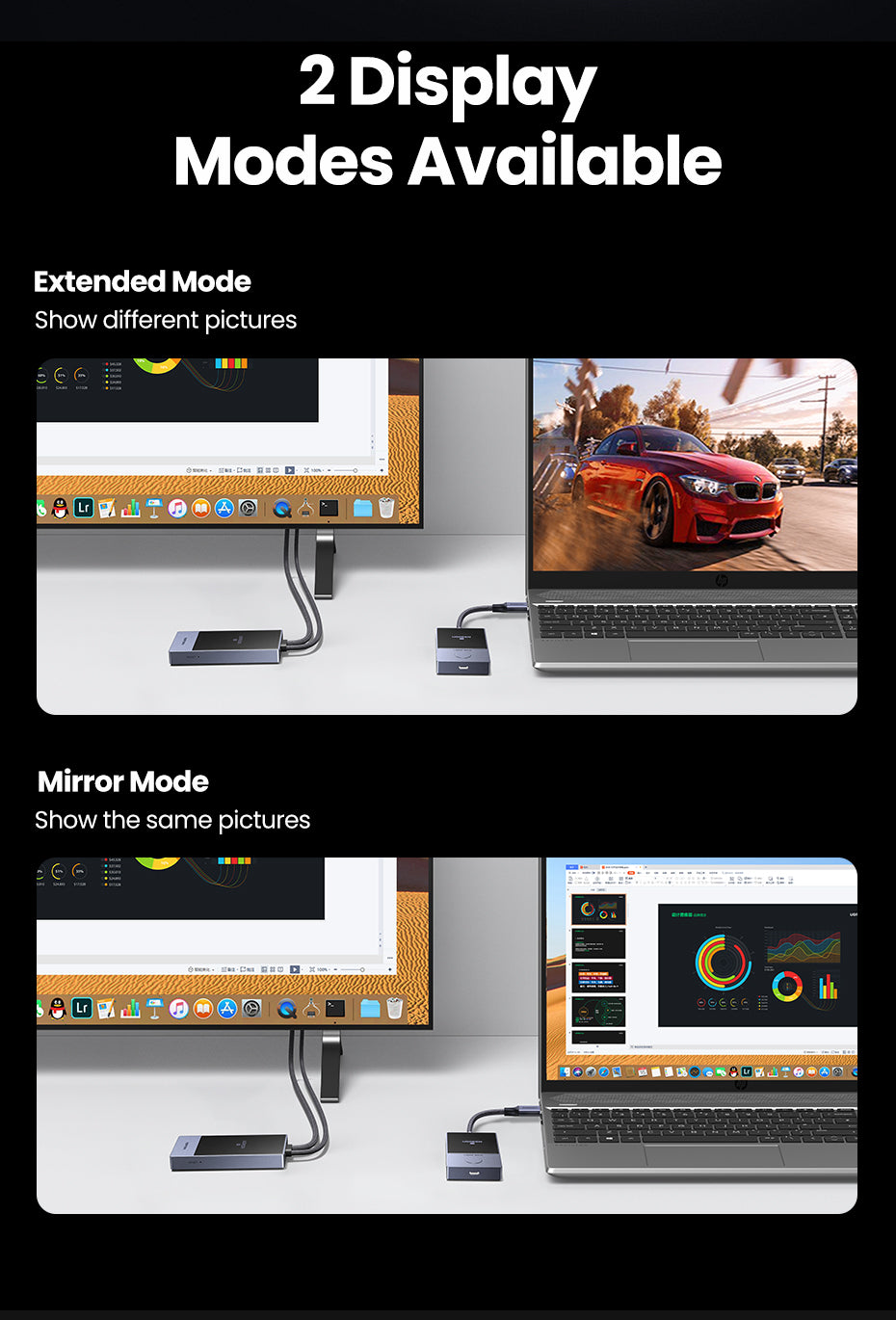 UGREEN 35031A 5G Wireless 1080P HDMI Extender 30 Meters Long Distance Transmission Video Transmitter & Receiver Kit 5G Transmits Point to Point Connection Model: 35031A