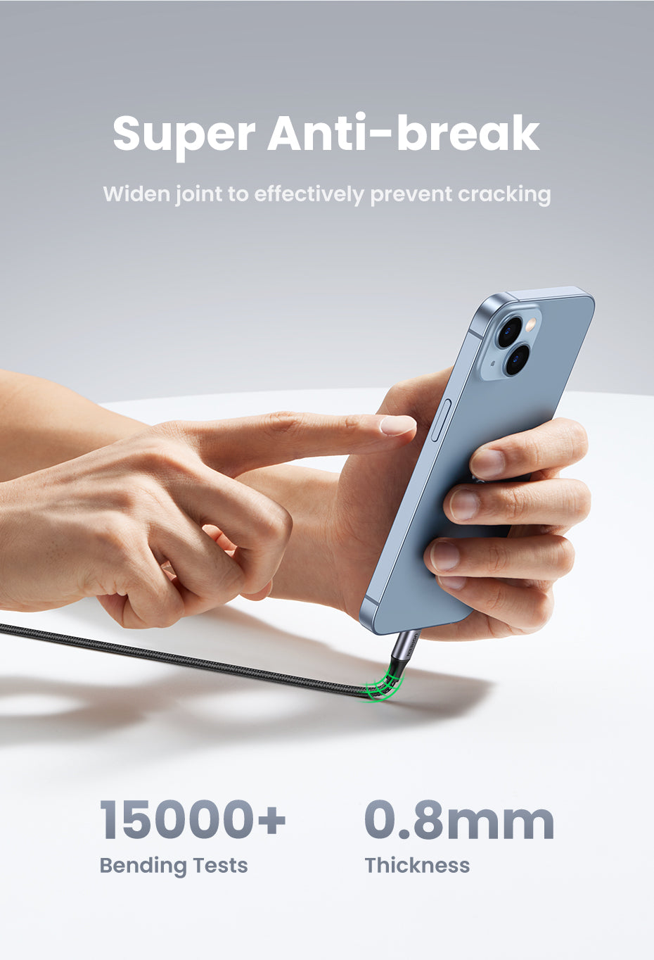 UGREEN MFI PD 20W Charger USB C Type-C to Lightning Cable Nylon Braided Fast Charger Data Sync