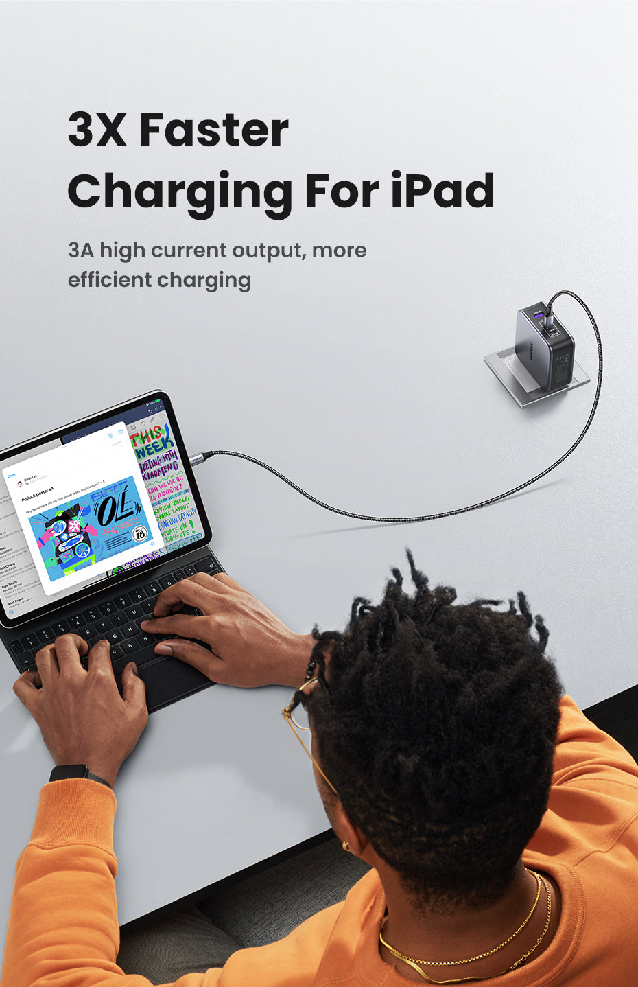 UGREEN MFI PD 20W Charger USB C Type-C to Lightning Cable Nylon Braided Fast Charger Data Sync