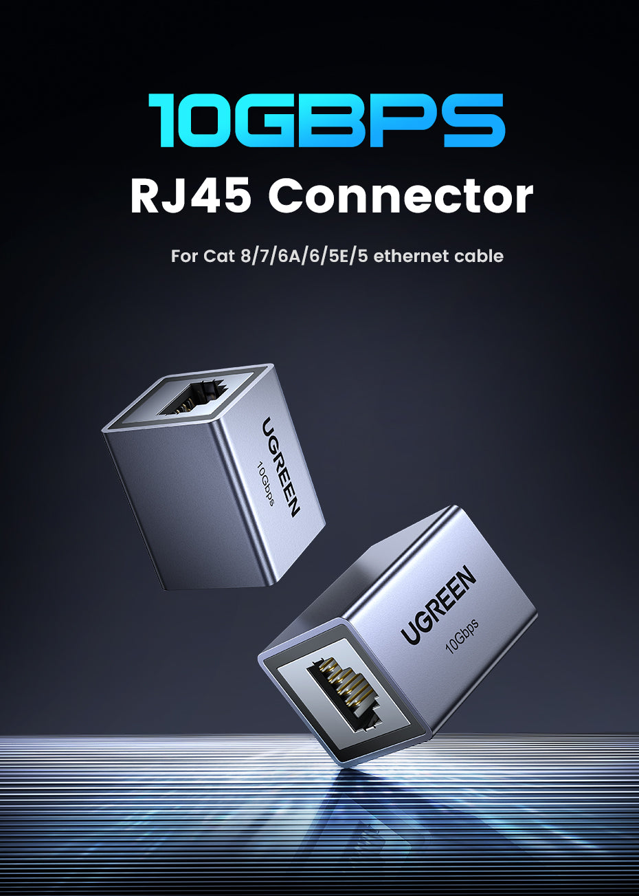 UGREEN Network Connector RJ45 10Gbps Extend Network Signal For Eterna Cable Cat8 7 6A 6 5E