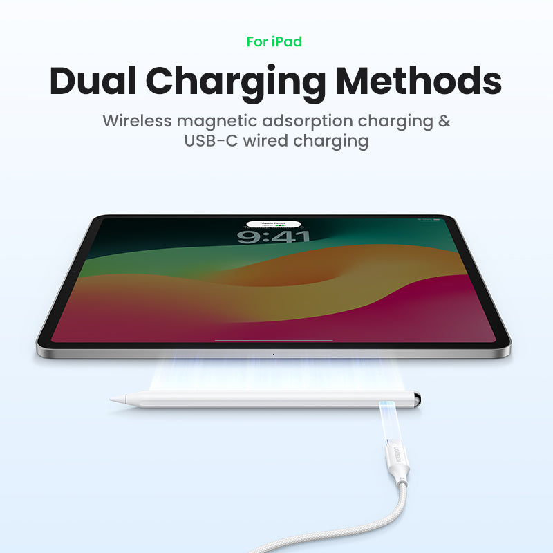 UGREEN Stylus Pen for iPad Apple Pencil Active Stylus Pen for iPad Air3/4, iPad Pro 2021 2022 2023 2024 iPad Accessories Touch Pen