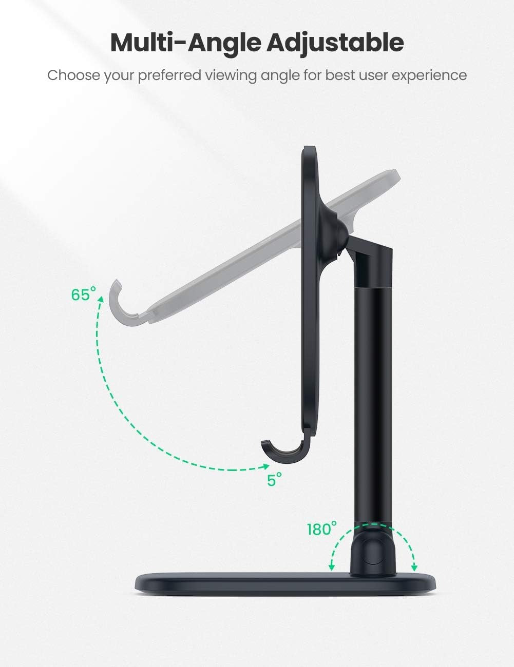 UGREEN 80197 Tablet Stand Holder Adjustable for iPad, phone up to 12.9 inch Dark Blue