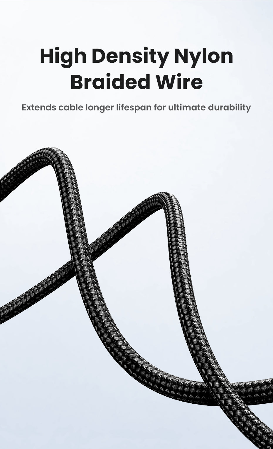UGREEN MFI PD 20W Charger USB C Type-C to Lightning Cable Nylon Braided Fast Charger Data Sync