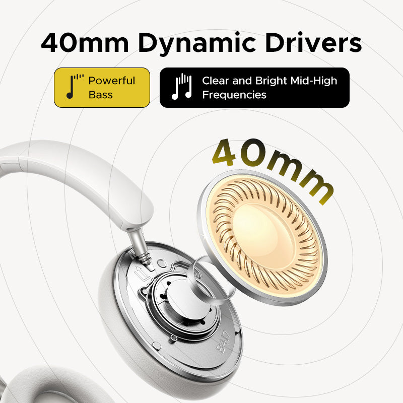 UGREEN HP205 Hi-Res Hitune Studio Max2 ANC Wireless Bluetooth 5.4 Earphones Over The Ear Noise Cancelling Headphone