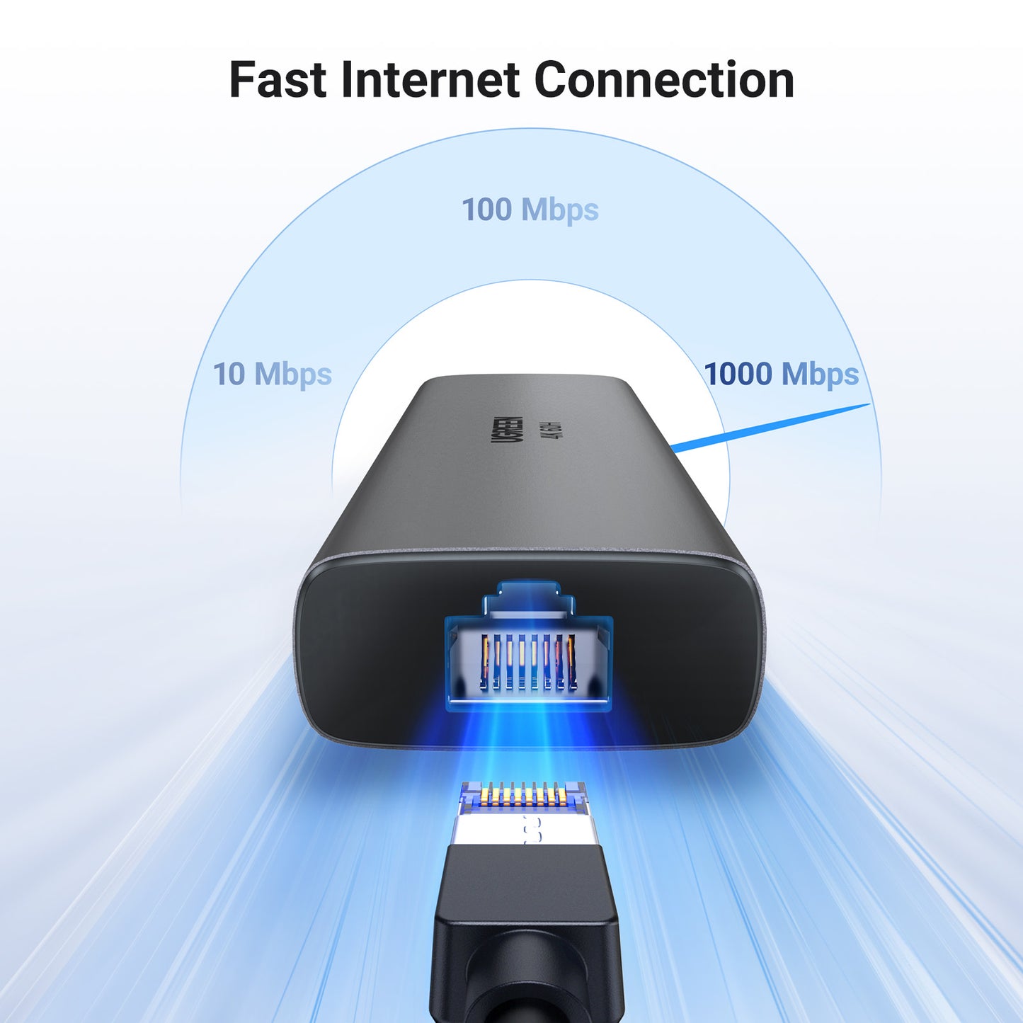 UGREEN 45000 USB C Hub, 10Gbps USB C 3.2 & USB-A 3.2 4K 60Hz HDMI, Ethernet 1000mbps 100W Power Delivery for MacBook Pro/Air, iPad Pro, Thinkpad and More