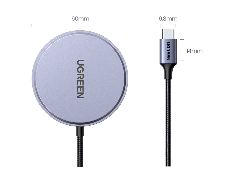 UGREEN MPP Qi2 15W Max Mganetic Wireless Fast Charging for iPhone 16 Pro Max 15 Pro Max/14/13/12