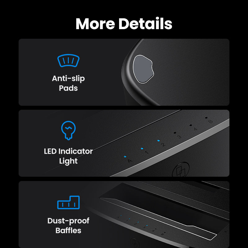 UGREEN Hard Drive Docking Station USB 3.0 to SATA Adapter External UASP Enclosure Hard Disk Caddy Reader 2-Bay Cloning Kit For 2.5/3.5 SATA HDD SSD,Windows,Mac OS,Linux,PS4,Xbox One
