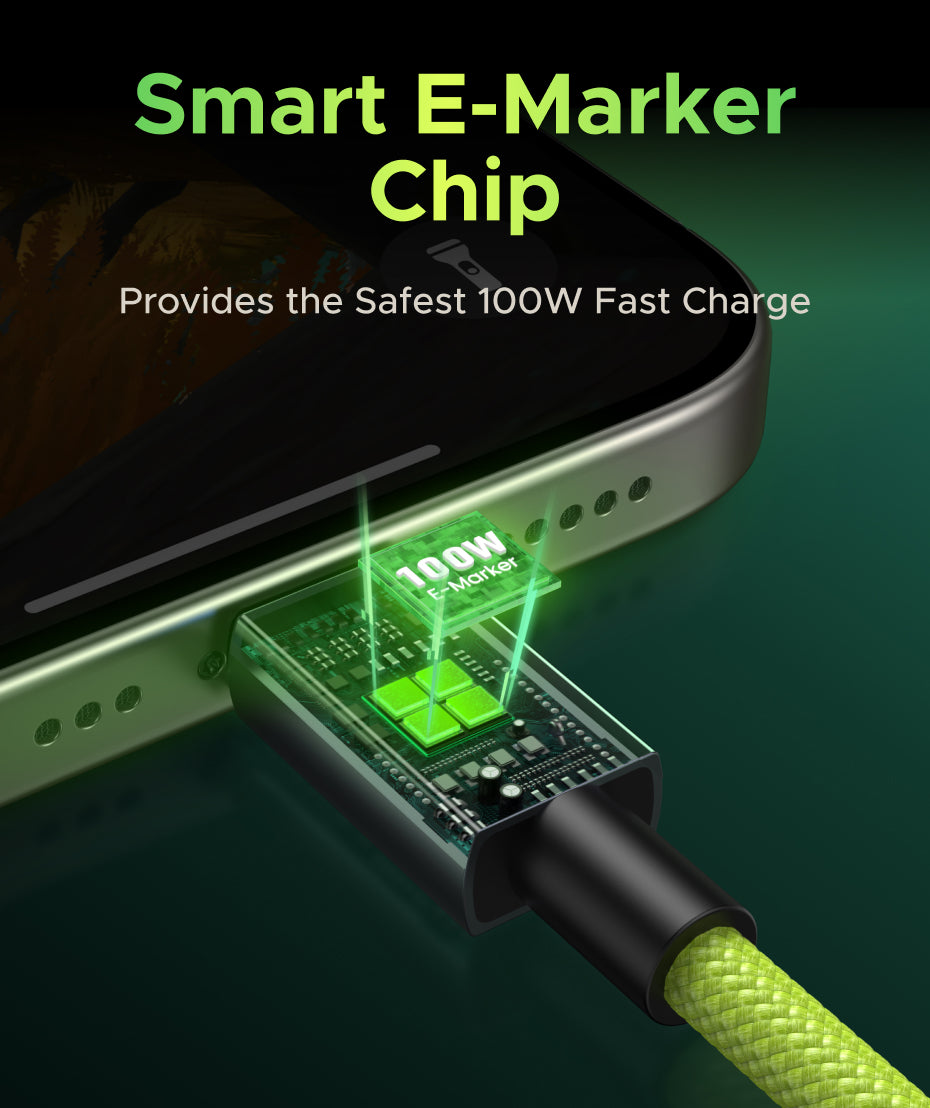 UGREEN Genshin Impact Edition 100W PD Cord Fast Charging Data Cable USB 3.0 Data Cable