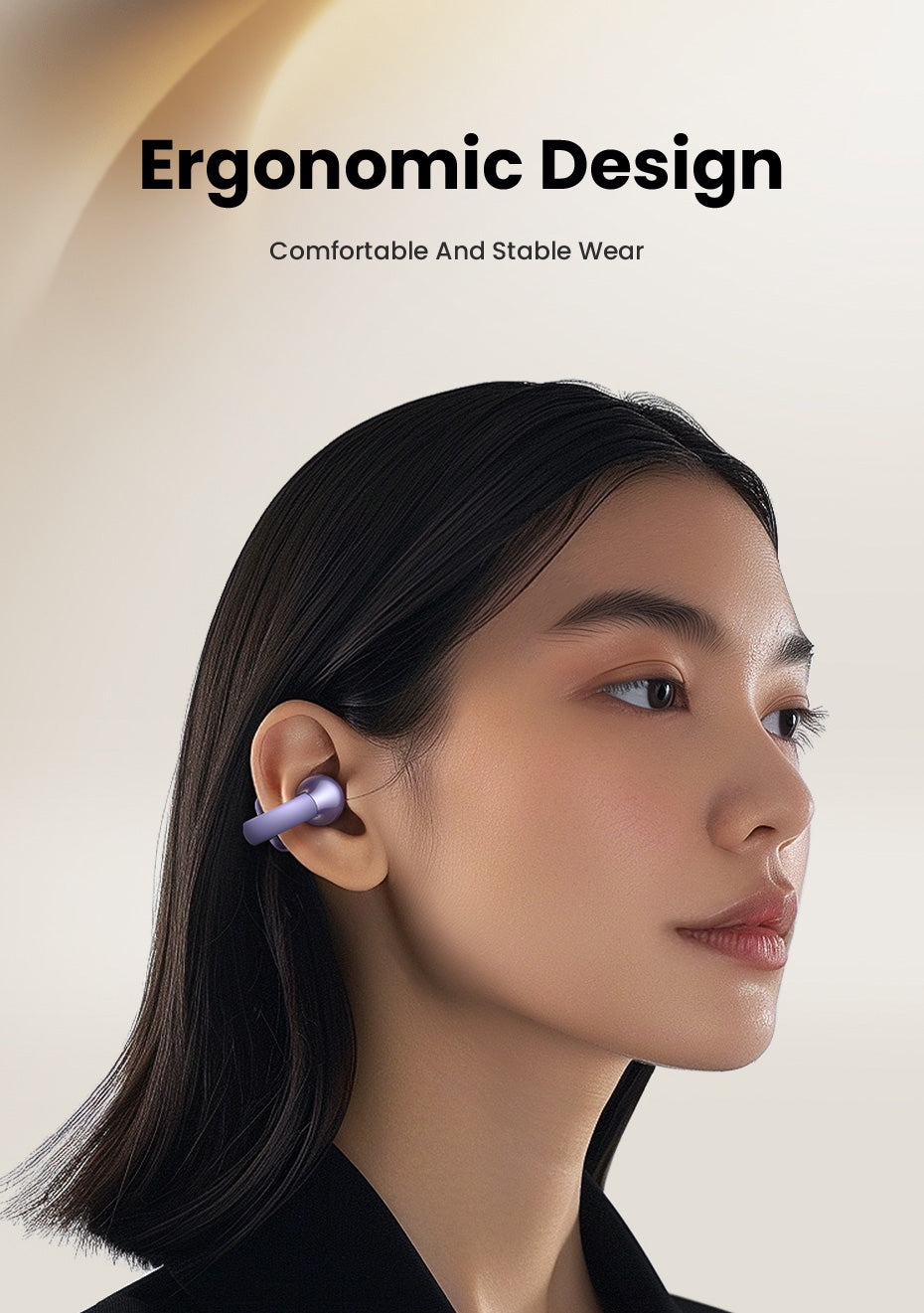 UGREEN ClipBuds S3 Bluetooth 5.4 Wireless Earphone for iPhone 16 15 Pro Max Samsung S24 S23 Ultra Waterproof IPX5