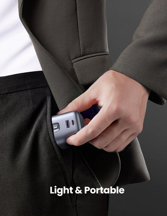 UGREEN 15540 35W Foldable USB C Charger Nexode 2 Ports GaN II Fast Charger Block, PD3.0 Foldable Compact Charger for iPhone 16 Pro Max/15/14/13, iPad Pro, MacBook Air, Galaxy S24 Ultra/S23/S22 (PPS 25W), Pixel 9/8/7