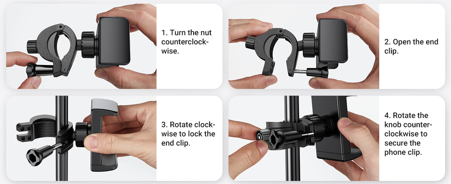 UGREEN 15647 Tablet Phone 68 Tripod Selfie Stick, 68 Adjustable Gooseneck Lazy Phone Tripod,360 Swivel Head Tablet Stand iPad Tripod for Video Recording