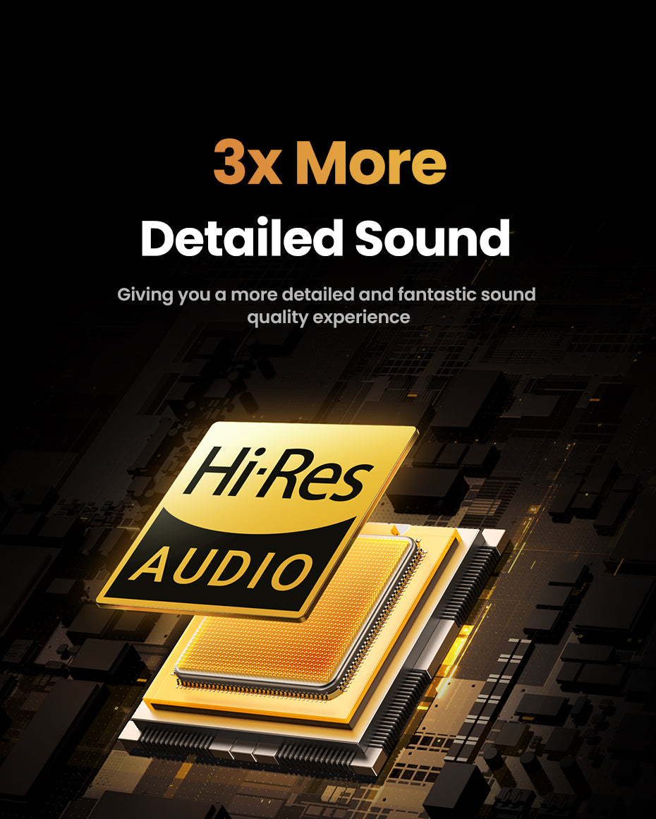 UGREEN HiTune H6 Pro TWS Earphones Wireless Headphones Bluetooth 5.3 Earbuds Double Mic Call Noise Reduction In-Ear Handfree Earbuds