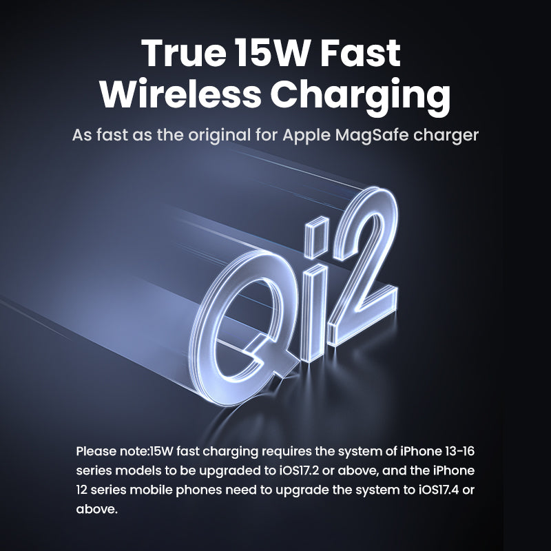 UGREEN 10000mAh PD 20W/30W Powerbank USB Type C Magnetic 15W Qi2 Wireless Charging Power Bank Portable Charger Compatible for iPhone 16 15 Pro Max iPhone 16 15 Plus Airpods Samsung S25 Ultra S24 Pixel Huawei Honor Xiaomi 36Wh