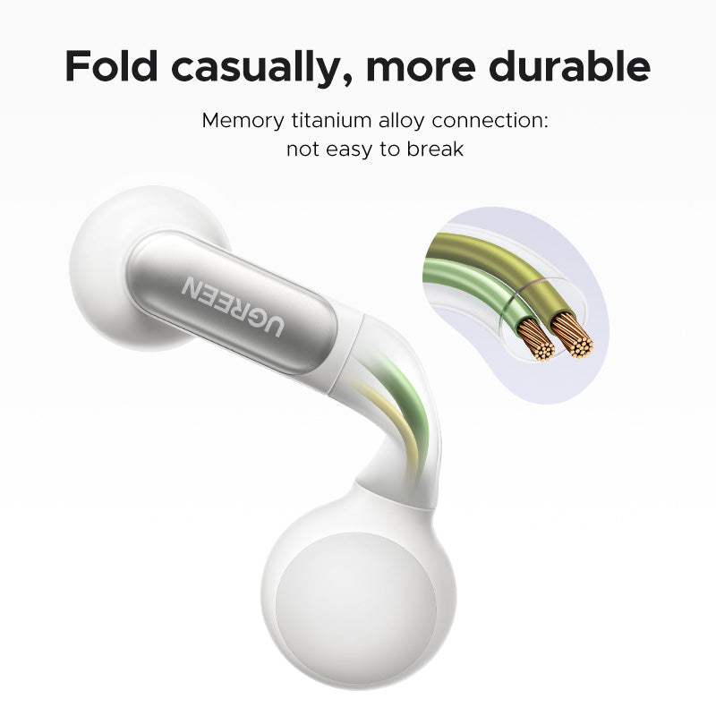 UGREEN ClipBuds S5 Bluetooth 5.4 Wireless Earphone for iPhone 16 15 Pro Max Samsung S24 S23 Ultra
