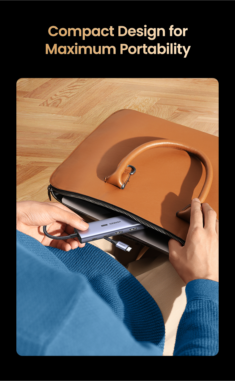 UGREEN 90376 USB4.0 10Gbps USB C Hub, 8K60Hz,4K144Hz,1080P240Hz HUB, 2 Port USB3.2 Gen2 compatible with Thunderbolt 3 Thunderbolt 4