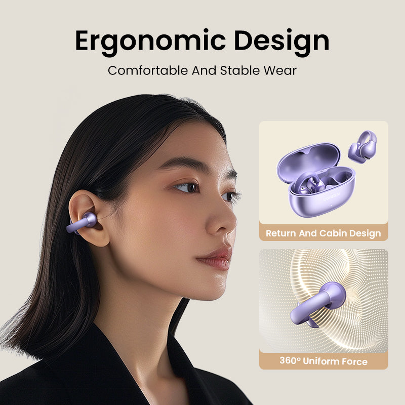 UGREEN ClipBuds S3 Bluetooth 5.4 Wireless Earphone for iPhone 16 15 Pro Max Samsung S24 S23 Ultra Waterproof IPX5