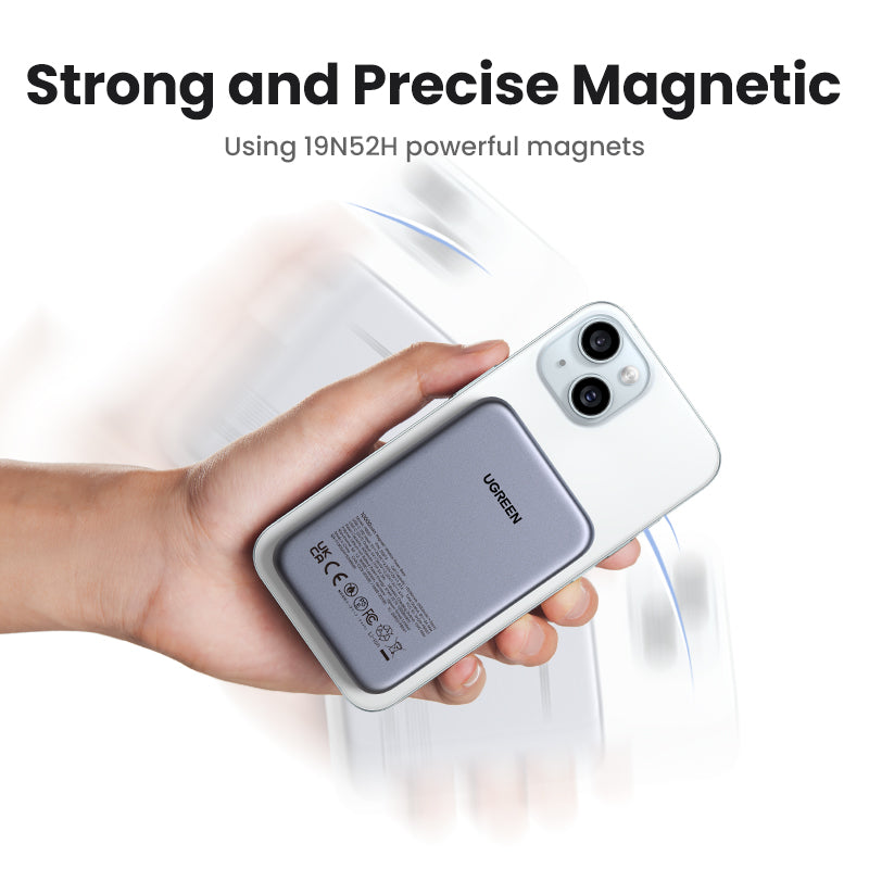 UGREEN 10000mAh PD 20W/30W Powerbank USB Type C Magnetic 15W Qi2 Wireless Charging Power Bank Portable Charger Compatible for iPhone 16 15 Pro Max iPhone 16 15 Plus Airpods Samsung S25 Ultra S24 Pixel Huawei Honor Xiaomi 36Wh