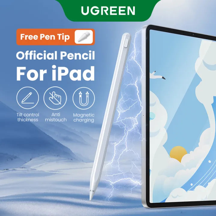 UGREEN Stylus Pen for iPad Apple Pencil Active Stylus Pen for iPad Air3/4, iPad Pro 2021 2022 2023 2024 iPad Accessories Touch Pen