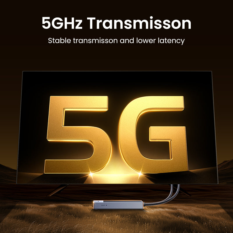 UGREEN 35031A 5G Wireless 1080P HDMI Extender 30 Meters Long Distance Transmission Video Transmitter & Receiver Kit 5G Transmits Point to Point Connection Model: 35031A