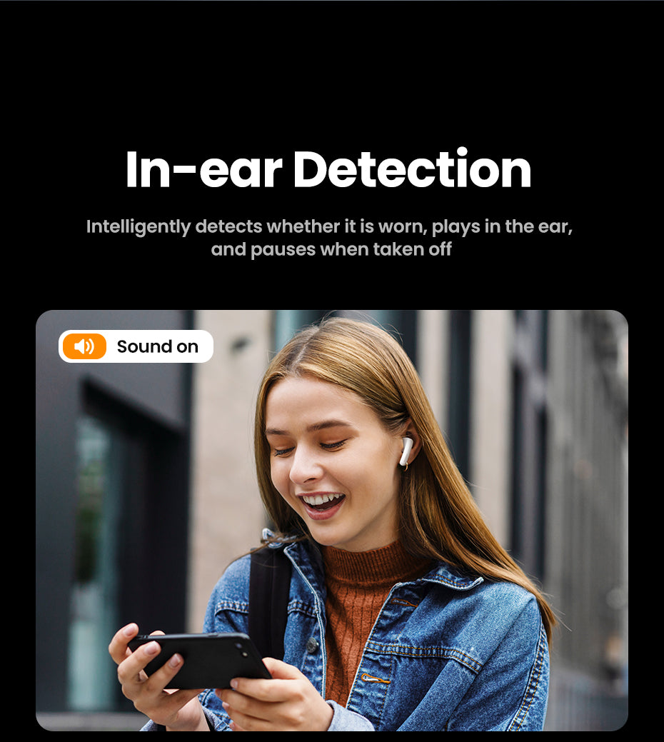 UGREEN HiTune H6 Pro TWS Earphones Wireless Headphones Bluetooth 5.3 Earbuds Double Mic Call Noise Reduction In-Ear Handfree Earbuds