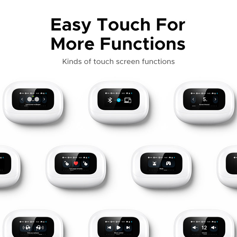UGREEN HiTune ClipBuds Magic True Wireless Earbuds Bluetooth 5.4 Earphone Touch Screen Microphone Algorithm Noise Reduction