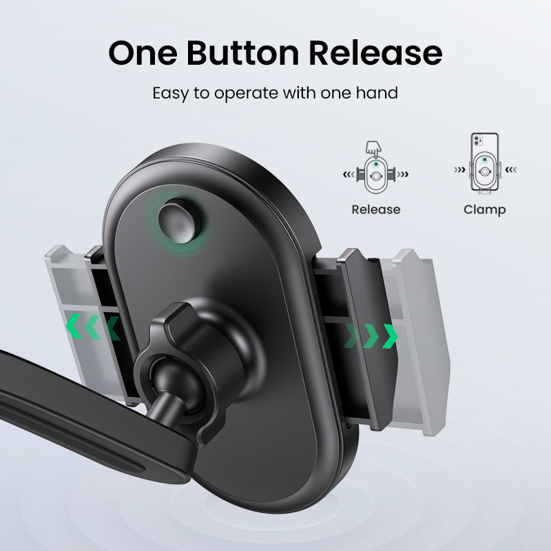 UGREEN Phone Holder for Car Windscreen Mobile Dashboard Mount Gravity Suction Cup Sticky Cradle Long Arm Clamp for iPhone , Samsung Galaxy S22 ,Huawei , Xiaomi, Oneplus