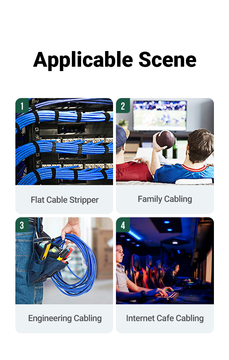 UGREEN 70683 RJ45 Crimper Tools RJ45 Crimping Pliers for CAT6/7/8 Ethernet Lan Cable Network Cutter Stripper Plier Multifuntion Tool