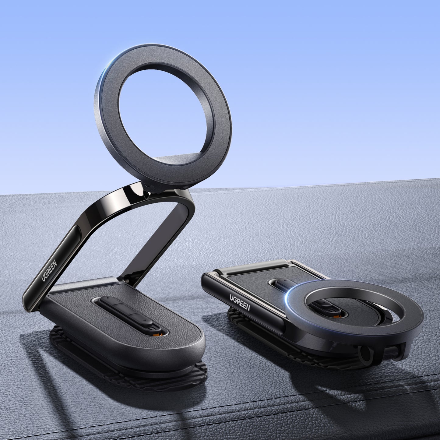 UGREEN MagSafe Car Mount Foldable Dashboard Holder for iPhone 16 15 14 Pro Max Samsung S24 S25 Ultra 360° Rotation Strong Magnetic Phone Holder
