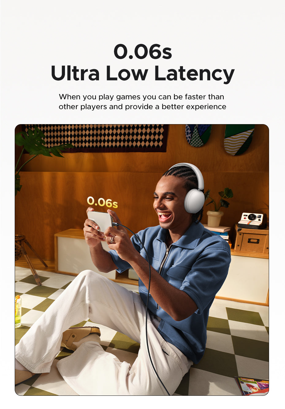 UGREEN HP205 Hi-Res Hitune Studio Max2 ANC Wireless Bluetooth 5.4 Earphones Over The Ear Noise Cancelling Headphone