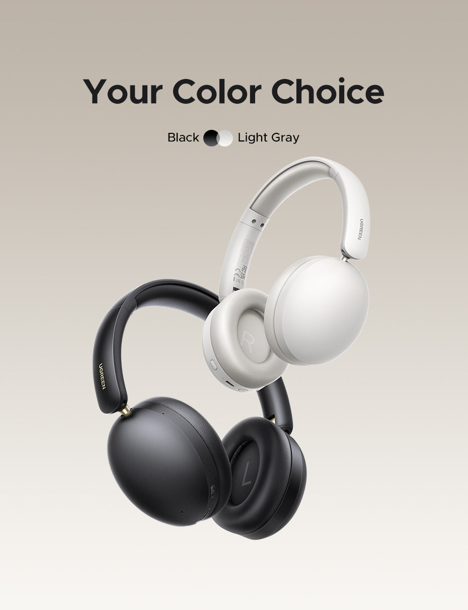 UGREEN HP205 Hi-Res Hitune Studio Max2 ANC Wireless Bluetooth 5.4 Earphones Over The Ear Noise Cancelling Headphone