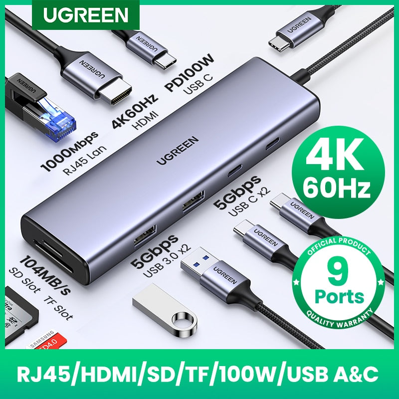 UGREEN USB C HUB 4K60Hz Type C to HDMI USB Adapter for