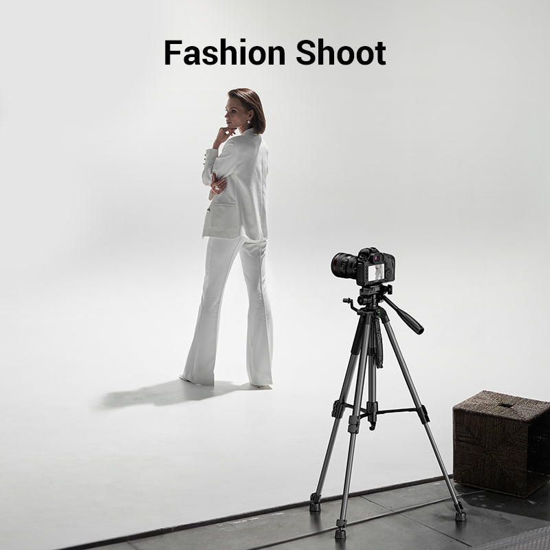 UGREEN Professional Tripod for Phone & Camera,360 Degree Portable Tripod Floor Stand Selfie Photography Record Video Livestream Adjustable height