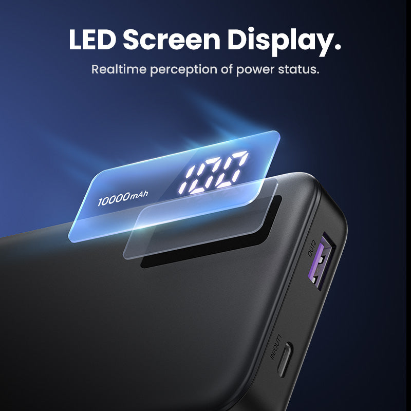 UGREEN PB311 10000mAh/20000mAh PD 20W SCP 22.5W QC 18W Power Bank USB Type C Portable Charger Compatible for iPhone Samsung Pixel iPad