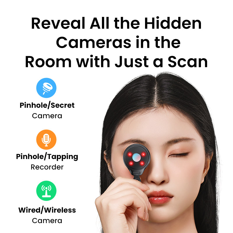 UGREEN Mini Anti-Peeping Camera Detector Hidden Camera Durable and long-lasting Portable Pinhole Hidden Lens Detect Gadget Effective hidden lens detection With USB Cable For Travel Hotel Locker Room Toilet