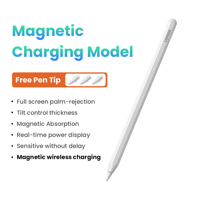 UGREEN Stylus Pen for iPad Apple Pencil Active Stylus Pen for iPad Air3/4, iPad Pro 2021 2022 2023 2024 iPad Accessories Touch Pen