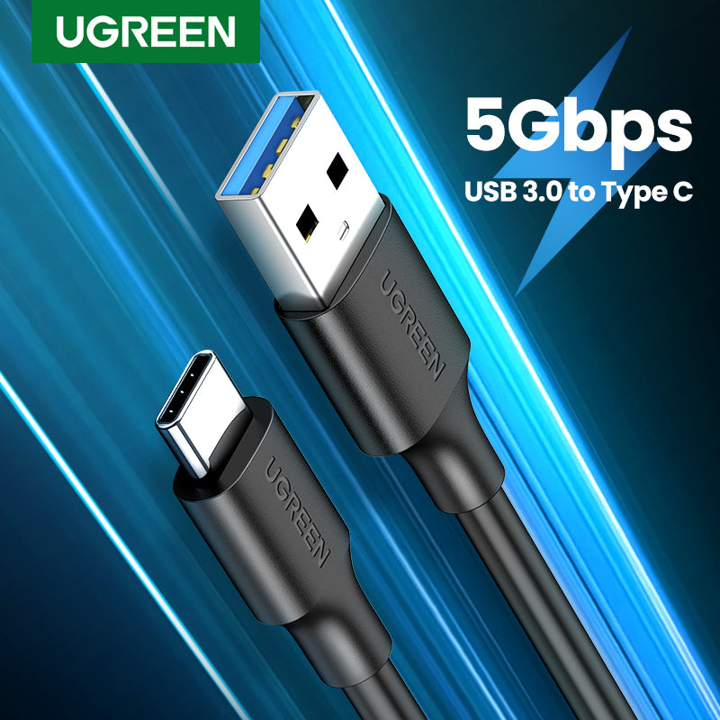 UGREEN USB 3.0 to Type C Fast Charging and Sync Data Cable for HDD SAMSUNG S22 Ultra S21 S20+/Oneplus/Huawei/Xiaomi/Vivo
