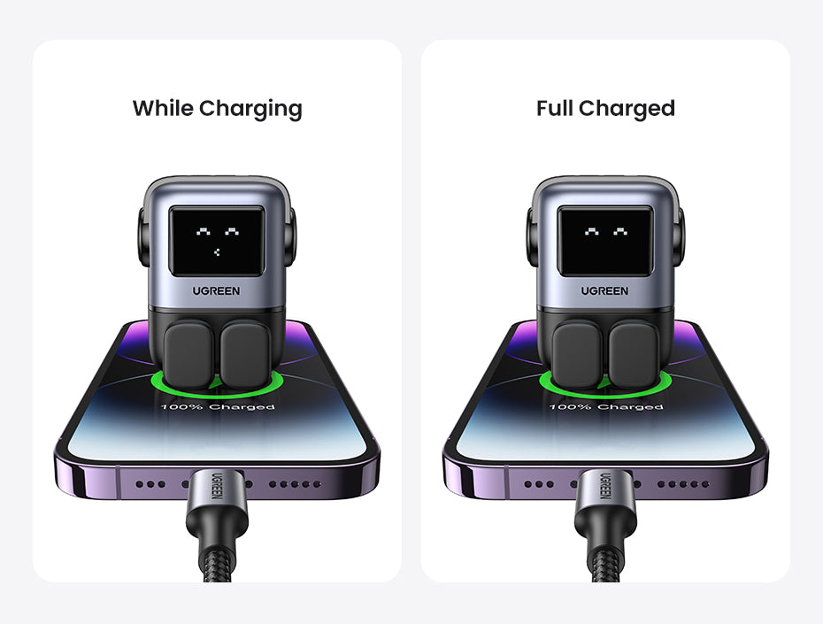 UGREEN Uno Charger 65W RobotGaN Charger 2 USB C 1 USB A Wall Charger GaN Charger for MacBook Pro/Air, Dell XPS, iPad Mini/Pro iPhone 16 15 Pro Max iPhone 16 15 Plus Samng Galaxy S24 Ultra Z Fold5 M14 Z Flip5 A35 A55, Pixel, and More