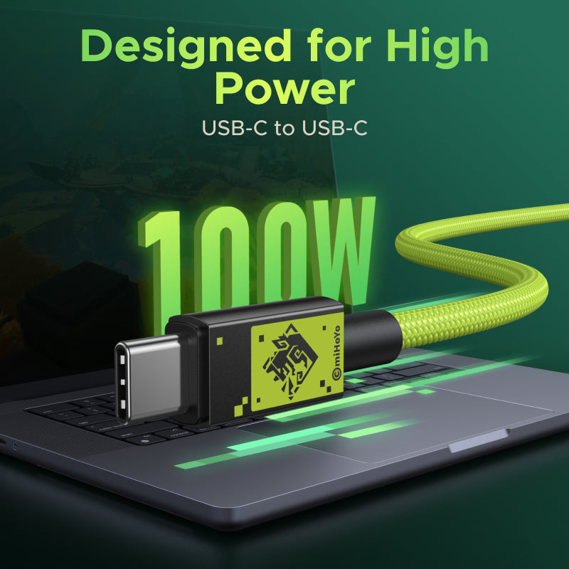 UGREEN Genshin Impact Edition 100W PD Cord Fast Charging Data Cable USB 3.0 Data Cable