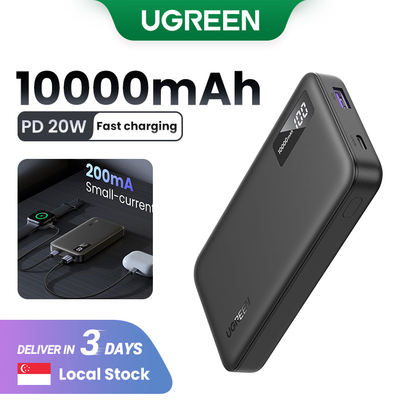 UGREEN PB311 10000mAh/20000mAh PD 20W SCP 22.5W QC 18W Power Bank USB Type C Portable Charger Compatible for iPhone Samsung Pixel iPad