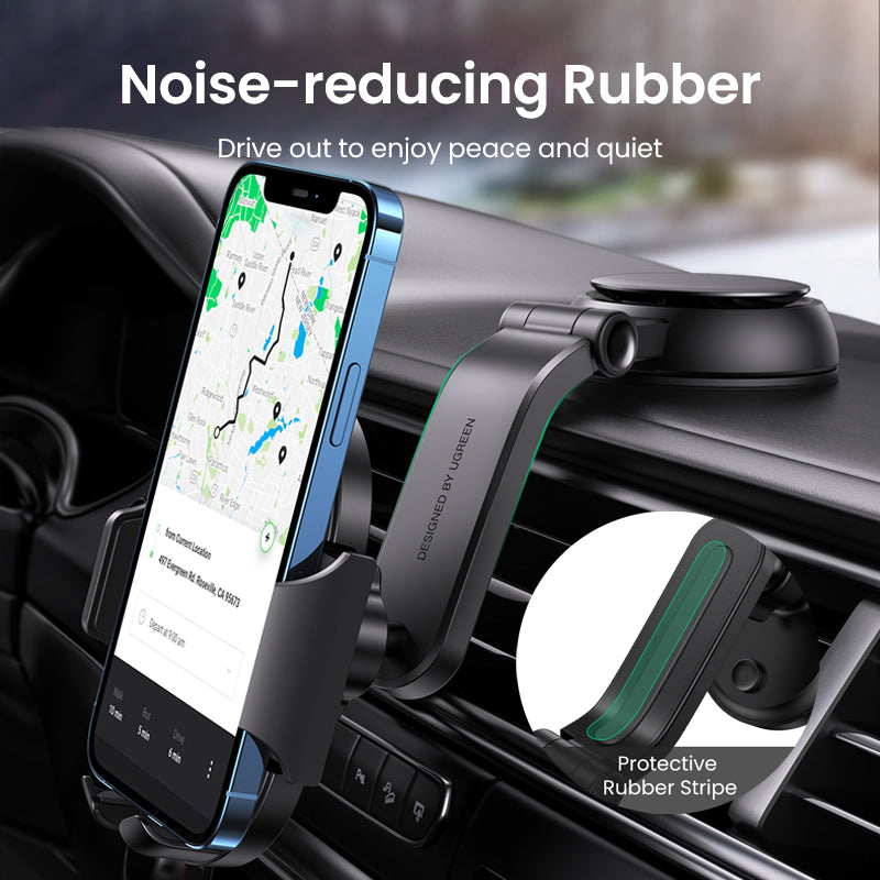 UGREEN Phone Holder for Car Windscreen Mobile Dashboard Mount Gravity Suction Cup Sticky Cradle Long Arm Clamp for iPhone , Samsung Galaxy S22 ,Huawei , Xiaomi, Oneplus