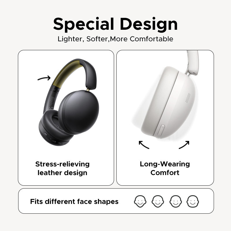 UGREEN HP205 Hi-Res Hitune Studio Max2 ANC Wireless Bluetooth 5.4 Earphones Over The Ear Noise Cancelling Headphone