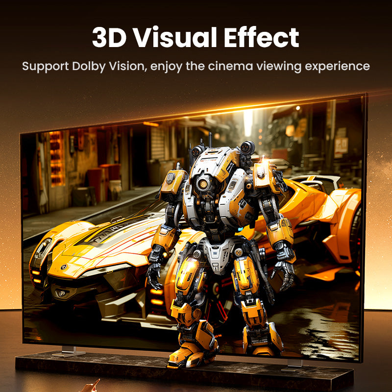 UGREEN HDMI 2.1 HDMI Cable 8K 48Gbps Ultra High Speed Cord 4K240Hz/8K60Hz Support Dynamic HDR eARC Dolby Atmos HDCP Compatible with PS5 PS4 Xbox Roku TV HDTV Blu-ray Projector