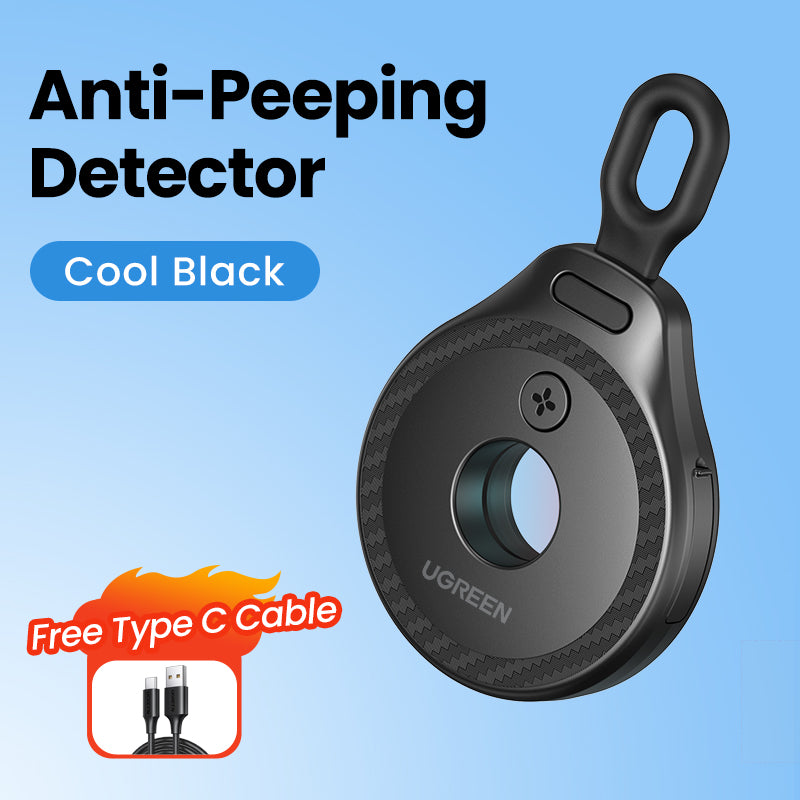 UGREEN Mini Anti-Peeping Camera Detector Hidden Camera Durable and long-lasting Portable Pinhole Hidden Lens Detect Gadget Effective hidden lens detection With USB Cable For Travel Hotel Locker Room Toilet